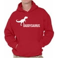 thumbnail image 1 of Awkward Styles Men's Daddysaurus Cute Father`s Graphic Hoodie Tops Daddy Saurus, 1 of 4