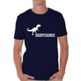 thumbnail image 1 of Awkward Styles Men's Daddysaurus Cute Father`s Graphic T-shirt Tops Daddy Saurus, 1 of 4