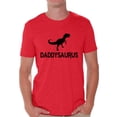 thumbnail image 1 of Awkward Styles Men's Daddysaurus Funny Graphic T-shirt Tops Black Daddy Saurus Gift for Dad, 1 of 4