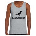 thumbnail image 1 of Awkward Styles Men's Daddysaurus Funny Graphic Tank Tops Black Daddy Saurus Gift for Dad, 1 of 4