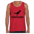 thumbnail image 1 of Awkward Styles Men's Daddysaurus Funny Graphic Tank Tops Black Daddy Saurus Gift for Dad, 1 of 4