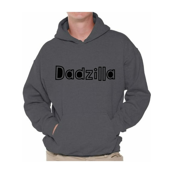 Awkward Styles Men's Dadzilla Dad's Graphic Hoodie Tops Father's Day Cool Gift for Dad