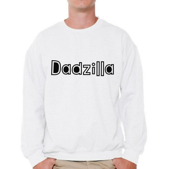 Awkward Styles Men's Dadzilla Dad's Graphic Sweatshirt Tops Father's Day Cool Gift for Dad