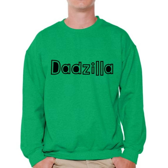 Awkward Styles Men's Dadzilla Dad's Graphic Sweatshirt Tops Father's Day Cool Gift for Dad