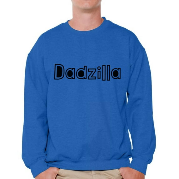 Awkward Styles Men's Dadzilla Dad's Graphic Sweatshirt Tops Father's Day Cool Gift for Dad