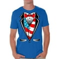 thumbnail image 1 of Awkward Styles Men's Distressed USA Flag Graphic T-shirt Tops USA Independence Day 4th Of July, 1 of 4
