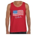 thumbnail image 1 of Awkward Styles Men's Distressed USA Flag Graphic Tank Tops USA Independence Day 4th Of July, 1 of 4