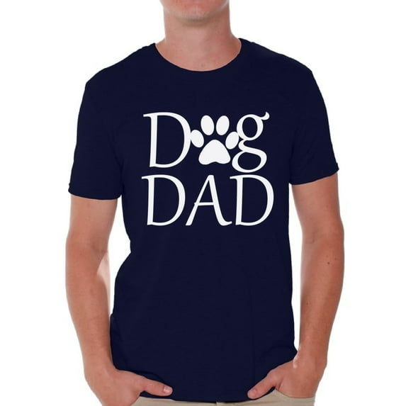 Awkward Styles Men's Dog Dad Graphic T-shirt Tops Pet Loving Father`s Day Gift Dog Lover Gift for Him