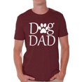 thumbnail image 1 of Awkward Styles Men's Dog Dad Graphic T-shirt Tops Pet Loving Father`s Day Gift Dog Lover Gift for Him, 1 of 4
