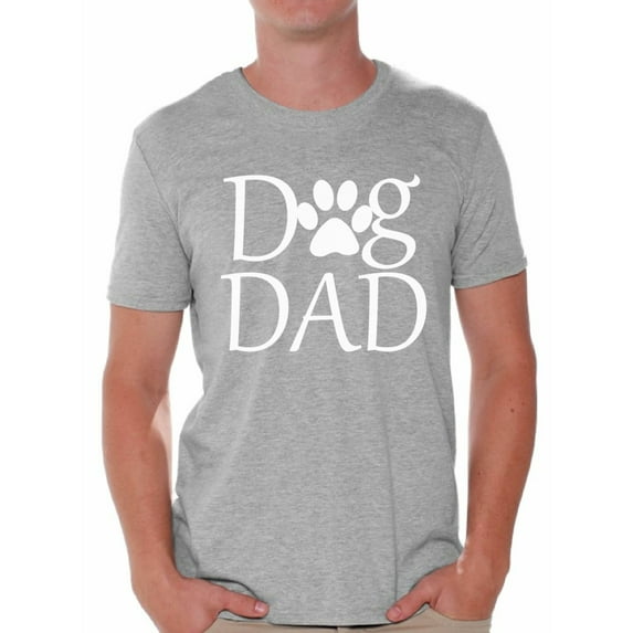 Awkward Styles Men's Dog Dad Graphic T-shirt Tops Pet Loving Father`s Day Gift Dog Lover Gift for Him