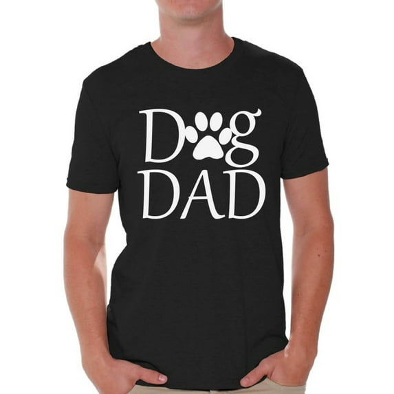 Awkward Styles Men's Dog Dad Graphic T-shirt Tops Pet Loving Father`s Day Gift Dog Lover Gift for Him