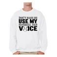 thumbnail image 1 of Awkward Styles Men's Don`t Make Me Use My Baseball Dad Voice Graphic Sweatshirt Tops Gift for Sport Dad, 1 of 4