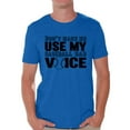 thumbnail image 1 of Awkward Styles Men's Don`t Make Me Use My Baseball Dad Voice Graphic T-shirt Tops Gift for Sport Dad, 1 of 4