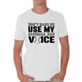 thumbnail image 1 of Awkward Styles Men's Don`t Make Me Use My Baseball Dad Voice Graphic T-shirt Tops Gift for Sport Dad, 1 of 4
