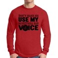 thumbnail image 1 of Awkward Styles Men's Don`t Make Me Use My Basketball Dad Voice Cool Father`s Graphic Long Sleeve T-shirt Tops, 1 of 4