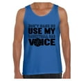 thumbnail image 1 of Awkward Styles Men's Don`t Make Me Use My Basketball Dad Voice Cool Father`s Graphic Tank Tops, 1 of 4