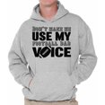 thumbnail image 1 of Awkward Styles Men's Don`t Make Me Use My Football Dad Voice Funny Graphic Hoodie Tops Father's Day, 1 of 4
