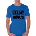 thumbnail image 1 of Awkward Styles Men's Don`t Make Me Use My Football Dad Voice Funny Graphic T-shirt Tops Father's Day, 1 of 4