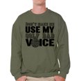 thumbnail image 1 of Awkward Styles Men's Don`t Make Me Use My Golf Dad Voice Golfing Graphic Sweatshirt Tops Father's Day Gift, 1 of 4