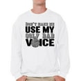 thumbnail image 1 of Awkward Styles Men's Don`t Make Me Use My Golf Dad Voice Golfing Graphic Sweatshirt Tops Father's Day Gift, 1 of 4