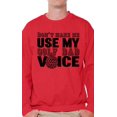 thumbnail image 1 of Awkward Styles Men's Don`t Make Me Use My Golf Dad Voice Golfing Graphic Sweatshirt Tops Father's Day Gift, 1 of 3