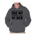 thumbnail image 1 of Awkward Styles Men's Don`t Make Me Use My Soccer Dad Voice Graphic Hoodie Tops Gift for Sport Dad, 1 of 4