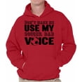 thumbnail image 1 of Awkward Styles Men's Don`t Make Me Use My Soccer Dad Voice Graphic Hoodie Tops Gift for Sport Dad, 1 of 4