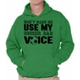 thumbnail image 1 of Awkward Styles Men's Don`t Make Me Use My Soccer Dad Voice Graphic Hoodie Tops Gift for Sport Dad, 1 of 4