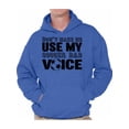 thumbnail image 1 of Awkward Styles Men's Don`t Make Me Use My Soccer Dad Voice Graphic Hoodie Tops Gift for Sport Dad, 1 of 4
