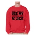 thumbnail image 1 of Awkward Styles Men's Don`t Make Me Use My Soccer Dad Voice Graphic Sweatshirt Tops Gift for Sport Dad, 1 of 4