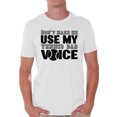 thumbnail image 1 of Awkward Styles Men's Don`t Make Me Use My Tennis Dad Voice Graphic T-shirt Tops Sport Dad Gift, 1 of 4
