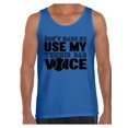 thumbnail image 1 of Awkward Styles Men's Don`t Make Me Use My Tennis Dad Voice Graphic Tank Tops Sport Dad Gift, 1 of 4
