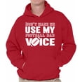 thumbnail image 1 of Awkward Styles Men's Football Dad Voice Cute Father`s Graphic Hoodie Tops Sport Dad Gift Father's Day, 1 of 4