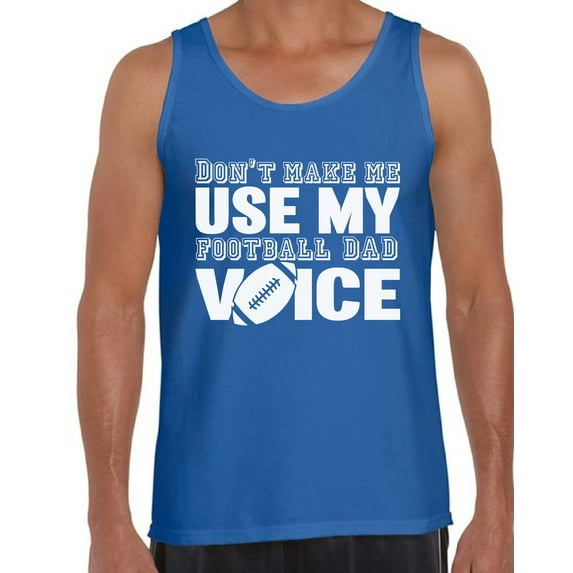 Awkward Styles Men's Football Dad Voice Cute Father`s Graphic Tank Tops Sport Dad Gift Father's Day