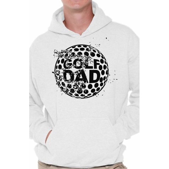 Awkward Styles Men's Golf Dad Graphic Hoodie Tops Black Golfing Sport Dad Golf Father's Day Gift