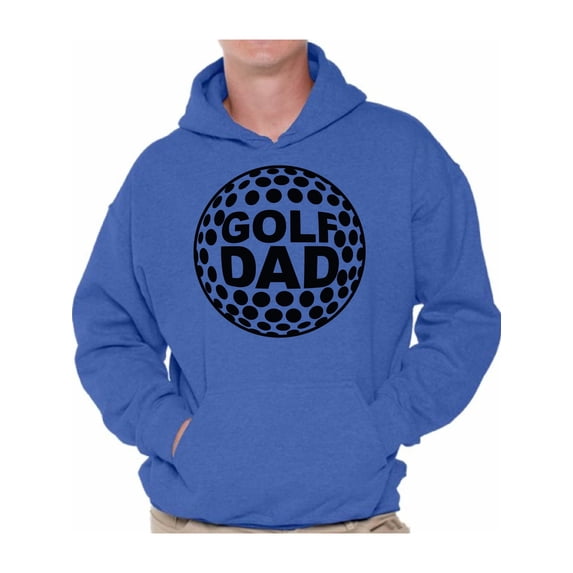 Awkward Styles Men's Golf Dad Graphic Hoodie Tops Black Sport Dad Father`s Day Gift Idea
