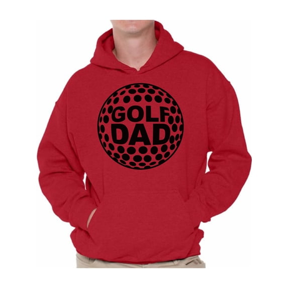 Awkward Styles Men's Golf Dad Graphic Hoodie Tops Black Sport Dad Father`s Day Gift Idea
