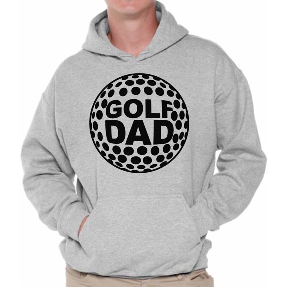 Awkward Styles Men's Golf Dad Graphic Hoodie Tops Black Sport Dad Father`s Day Gift Idea