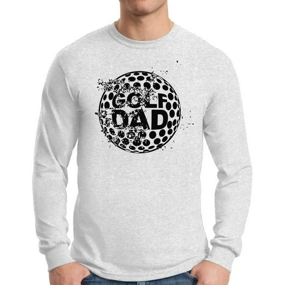 Awkward Styles Men's Golf Dad Graphic Long Sleeve T-shirt Tops Black Golfing Sport Dad Golf Father's Day Gift