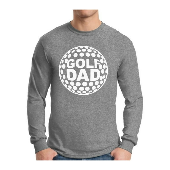 Awkward Styles Men's Golf Dad Graphic Long Sleeve T-shirt Tops White Sport Dad Gift Golf Player Father`s Day Idea