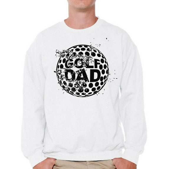 Awkward Styles Men's Golf Dad Graphic Sweatshirt Tops Black Golfing Sport Dad Golf Father's Day Gift