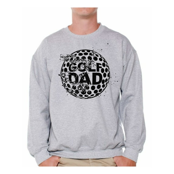 Awkward Styles Men's Golf Dad Graphic Sweatshirt Tops Black Golfing Sport Dad Golf Father's Day Gift