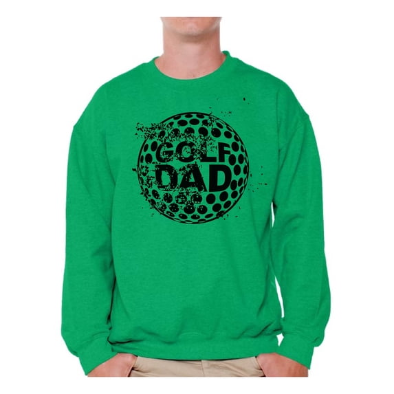 Awkward Styles Men's Golf Dad Graphic Sweatshirt Tops Black Golfing Sport Dad Golf Father's Day Gift