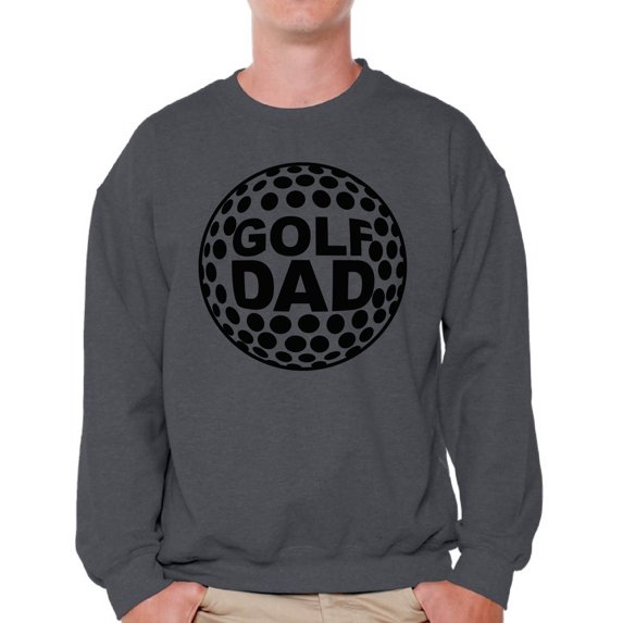 Awkward Styles Men's Golf Dad Graphic Sweatshirt Tops Black Sport Dad Father`s Day Gift Idea