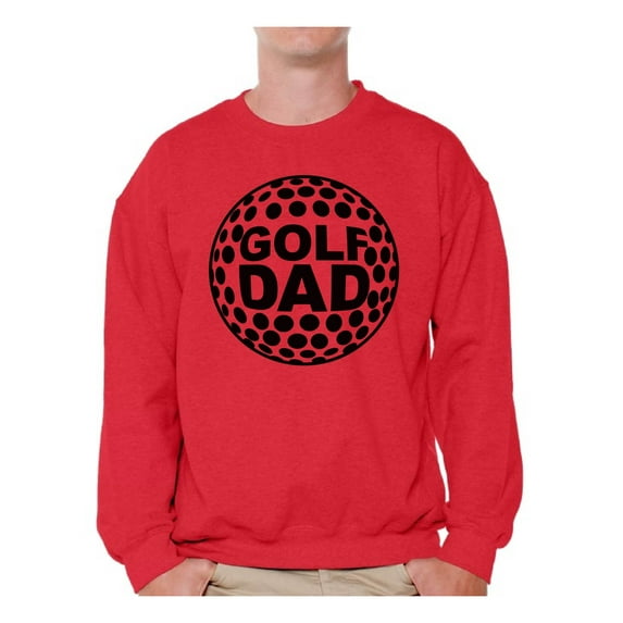 Awkward Styles Men's Golf Dad Graphic Sweatshirt Tops Black Sport Dad Father`s Day Gift Idea