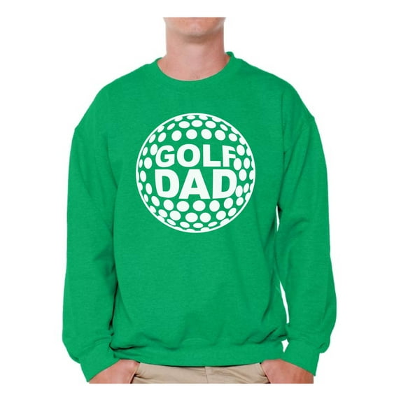 Awkward Styles Men's Golf Dad Graphic Sweatshirt Tops White Sport Dad Gift Golf Player Father`s Day Idea