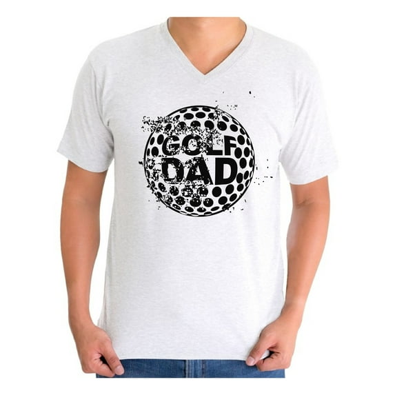 Awkward Styles Men's Golf Dad Graphic V-neck T-shirt Tops Black Golfing Sport Dad Golf Father's Day Gift