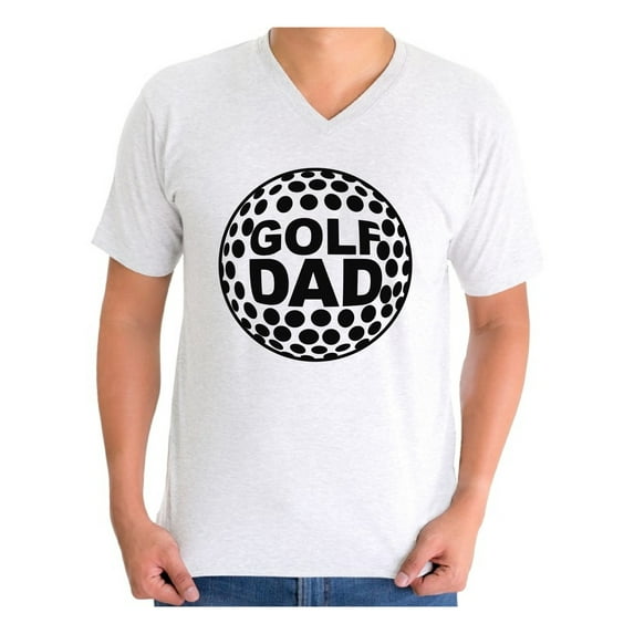 Awkward Styles Men's Golf Dad Graphic V-neck T-shirt Tops Black Sport Dad Father`s Day Gift Idea