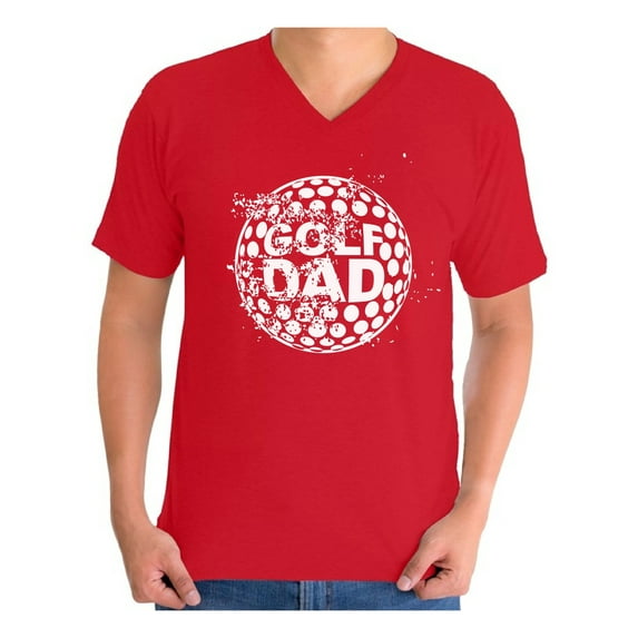 Awkward Styles Men's Golf Dad Graphic V-neck T-shirt Tops Golfing Best Golfer Father`s Day Gift Sports Dad