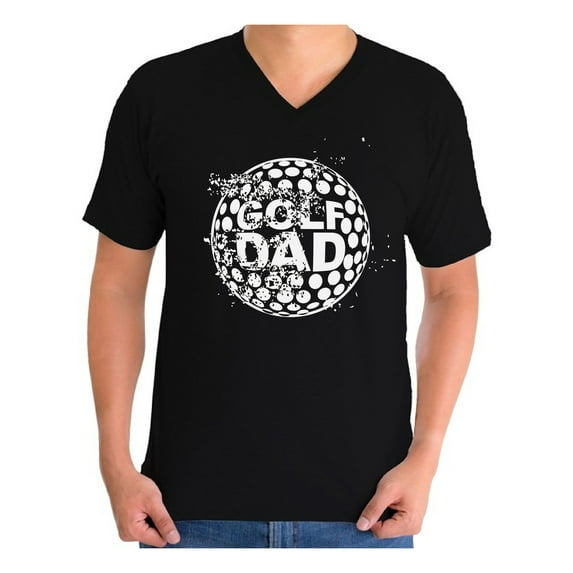 Awkward Styles Men's Golf Dad Graphic V-neck T-shirt Tops Golfing Best Golfer Father`s Day Gift Sports Dad